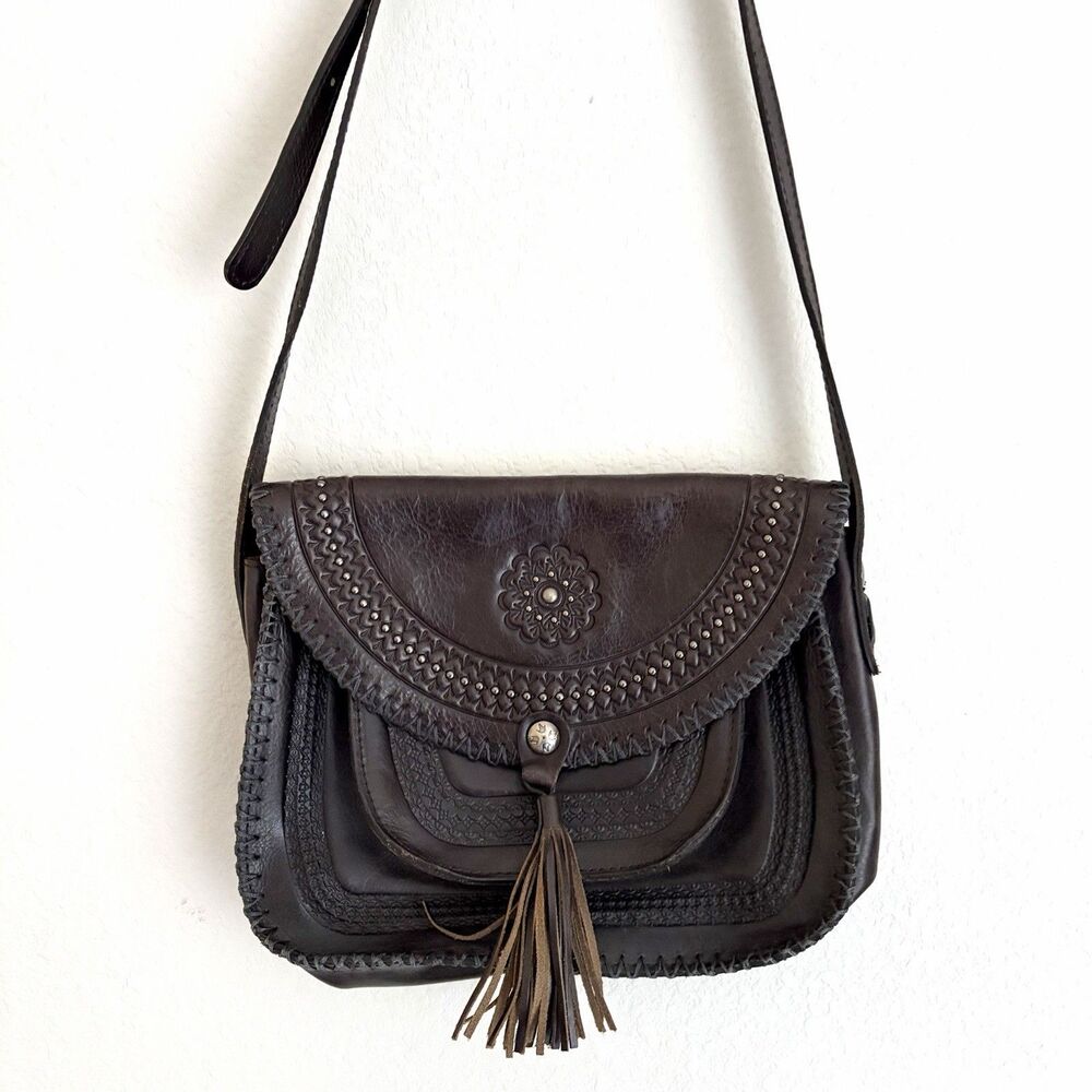 Patricia Nash Beaumont crossbody bag Dark Brown